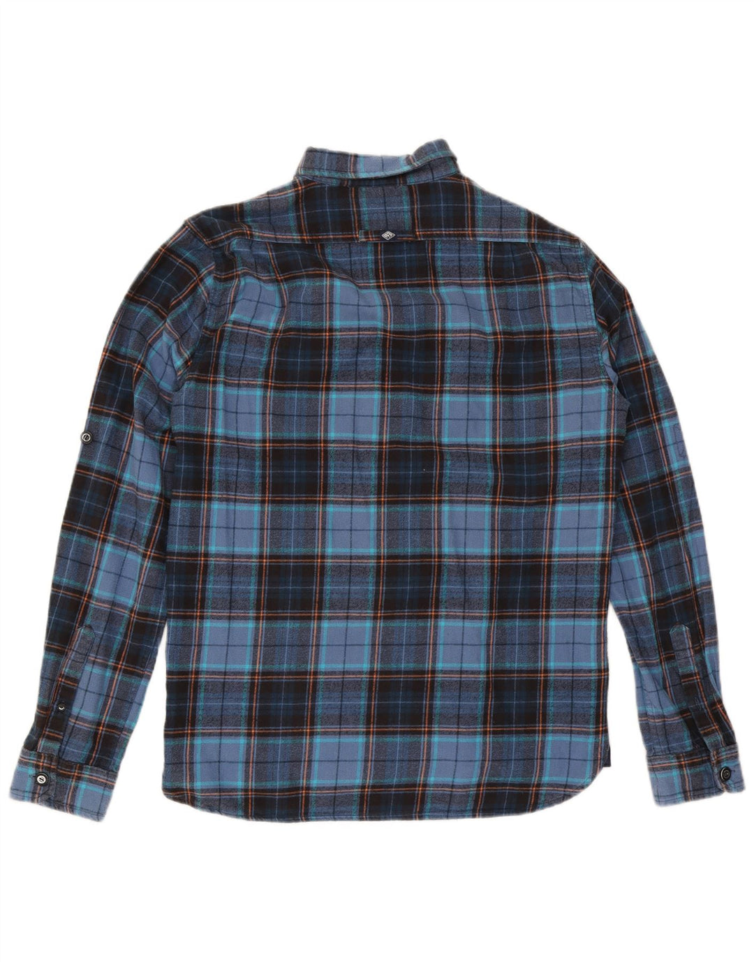 Superdry muška flanelska košulja XL tamnoplavi karirani pamuk