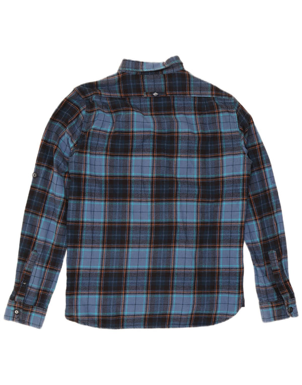 Superdry muška flanelska košulja XL tamnoplavi karirani pamuk