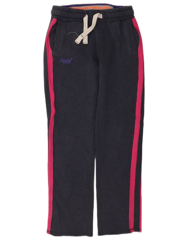 Superdry ženske hlače za trenirku klasičnog kroja UK 10 male sive boje