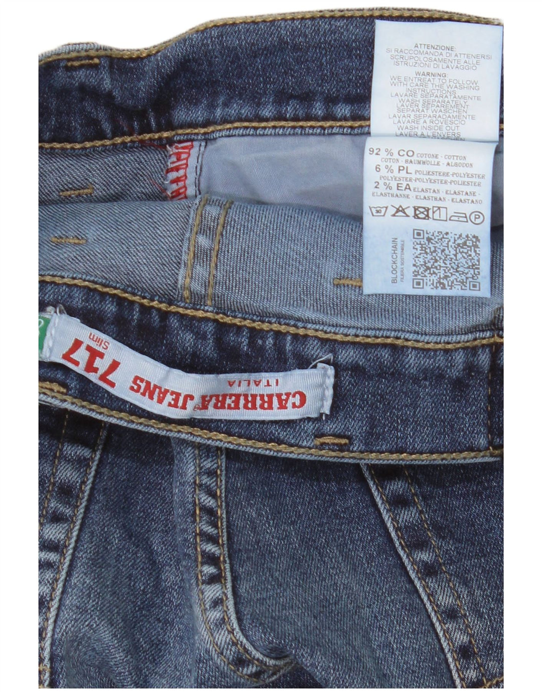 Carrera Mens 717 Slim Jeans IT 48 Srednje W33 L32 Plavi pamuk