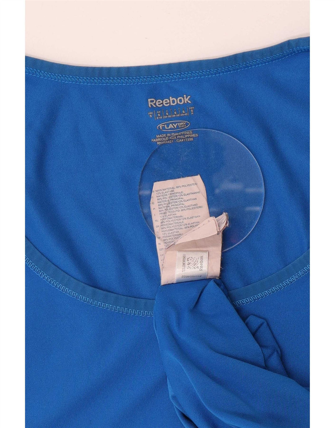 Reebok ženska majica kratkih rukava UK 8/10 mali plavi poliester