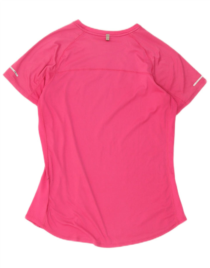 Nike Ženska Dri Fit majica kratkih rukava UK 14 srednje ružičasti poliester
