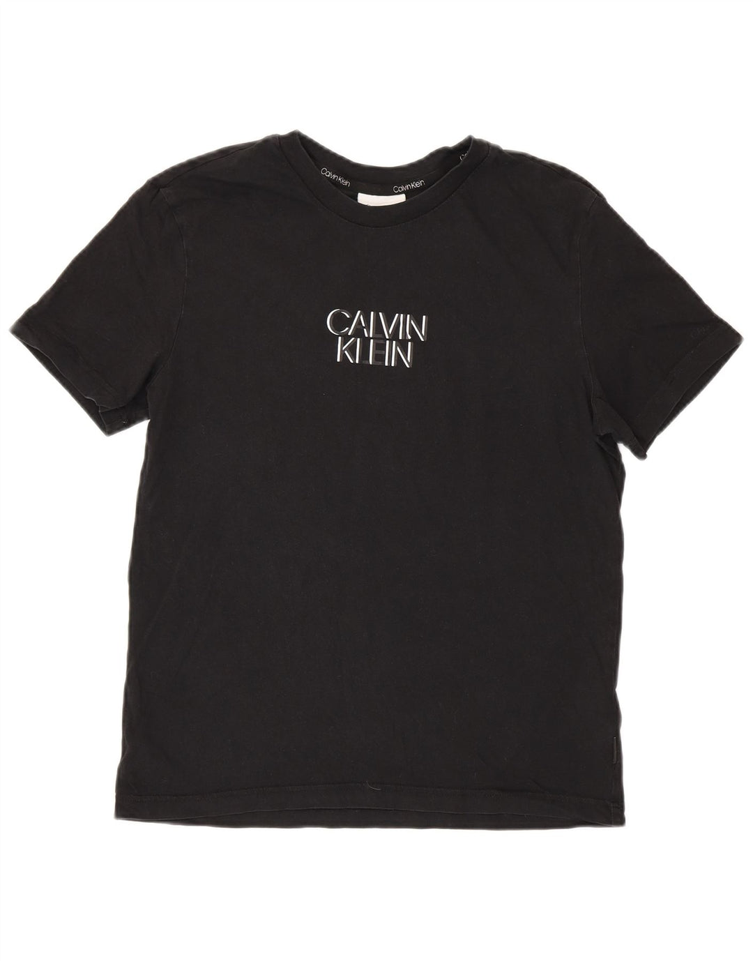 Calvin Klein muška grafička majica kratkih rukava Srednji crni pamuk