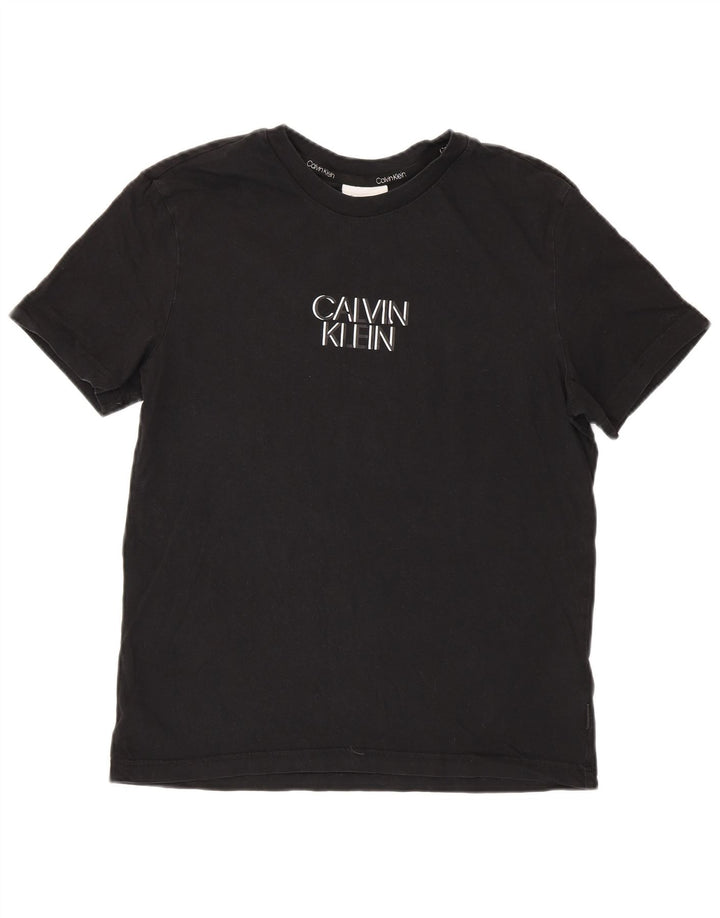 Calvin Klein muška grafička majica kratkih rukava Srednji crni pamuk