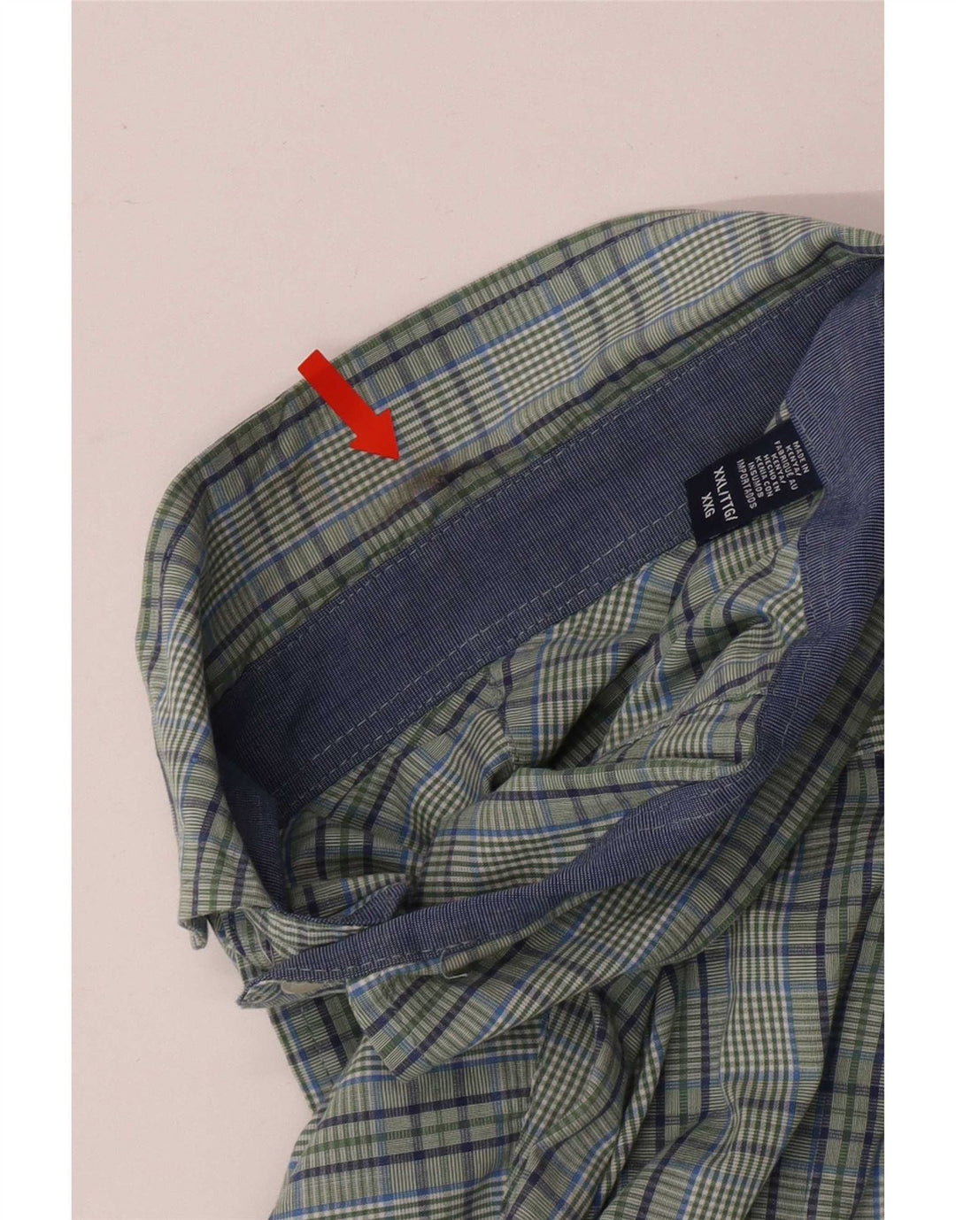 Izod muška košulja standardnog kroja 2XL zeleni karirani pamuk