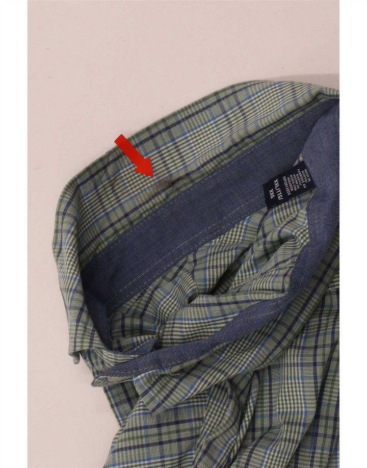 Izod muška košulja standardnog kroja 2XL zeleni karirani pamuk
