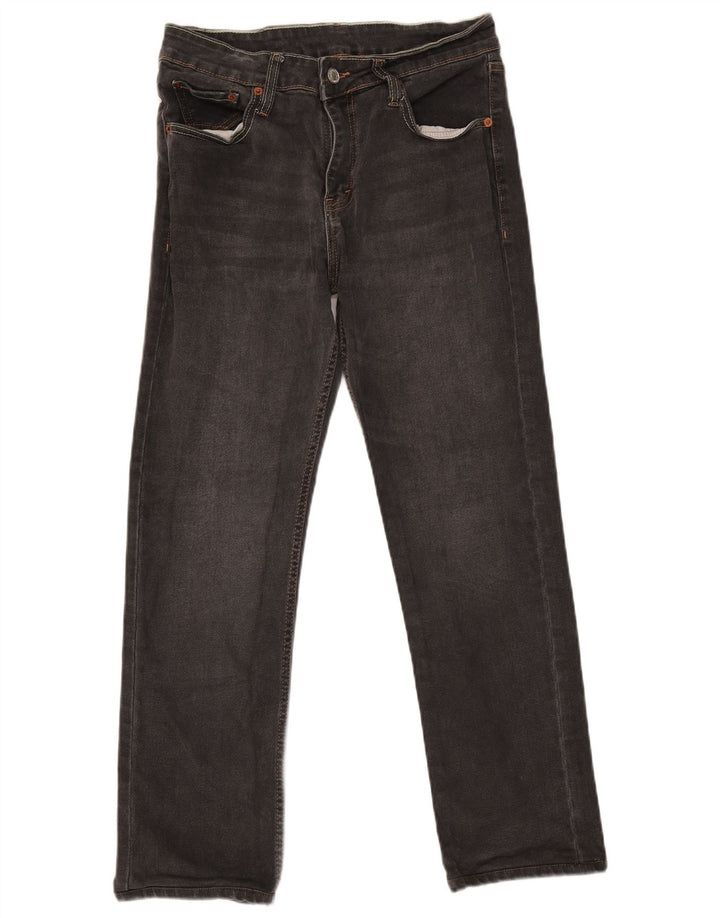 Levi's muške uske ravne traperice W32 L28 sivi pamuk
