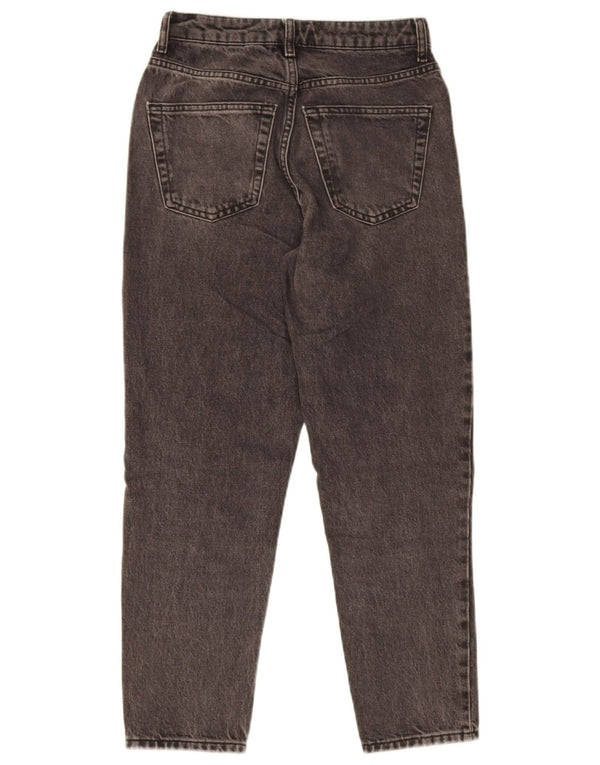 Topshop ženske Mom sužene traperice W26 L30 sivi pamuk