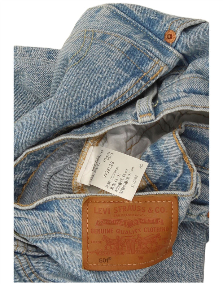 Levi's ženske 501 ravne traperice W26 L28 plave