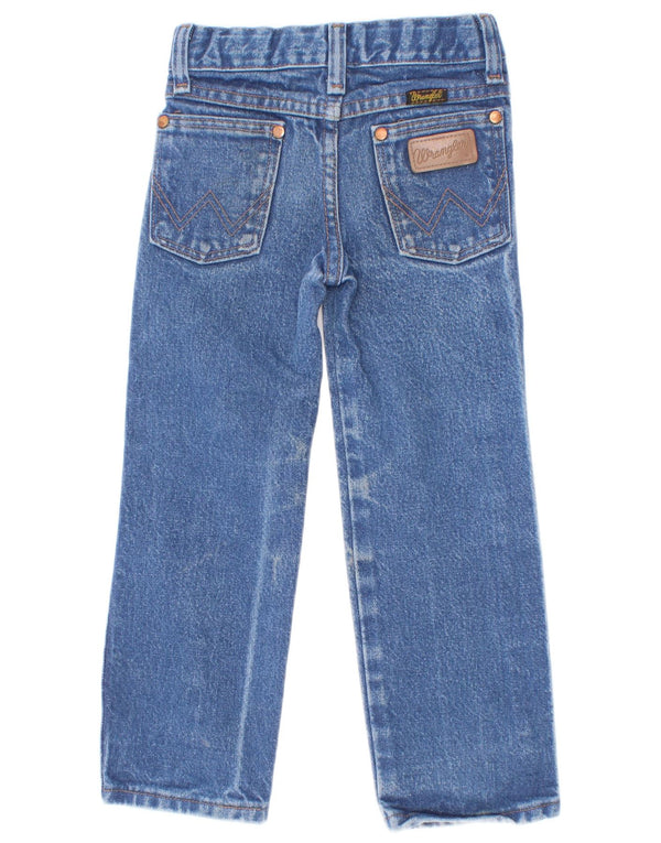 Wrangler Boys Slim Jeans 3-4 Years W20 L14 Blue Cotton