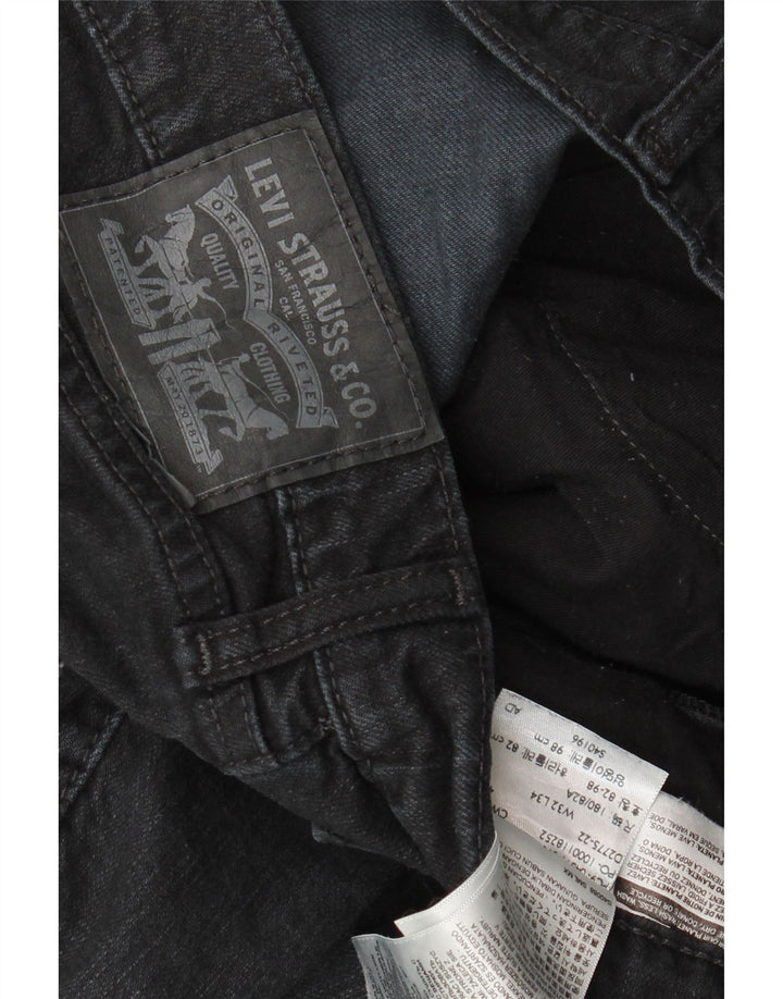 Levi's muške uske traperice W32 L34 crni pamuk