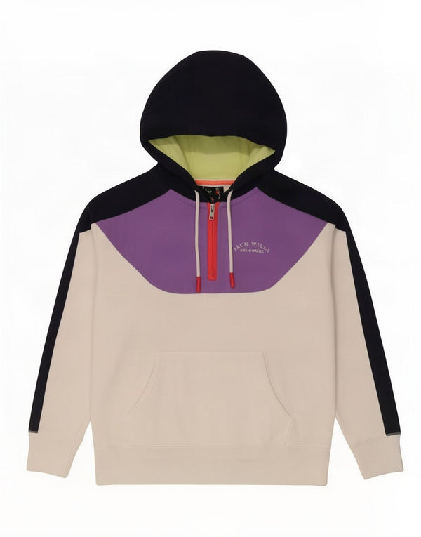 Jack Wills Ženska velika majica s kapuljačom UK 8 Mala bijela boja