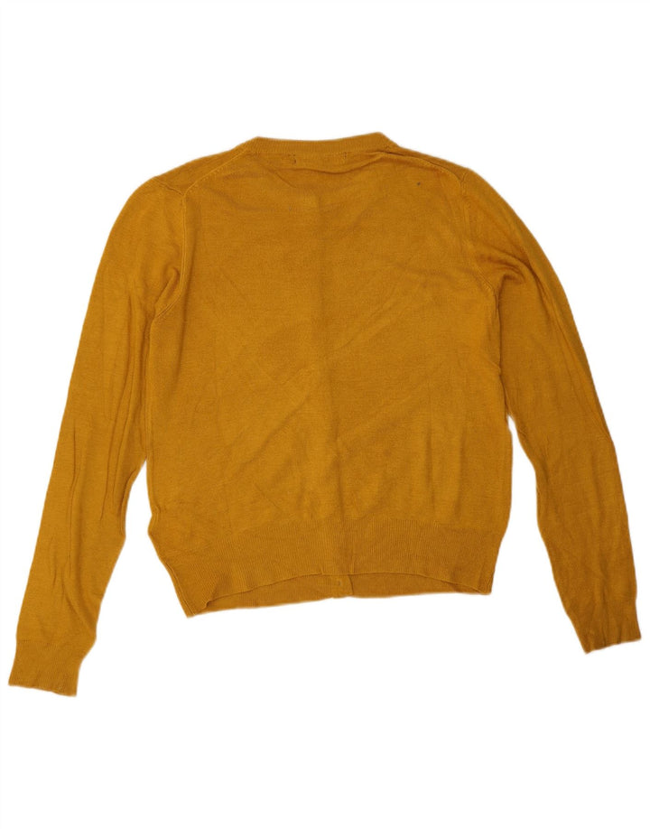 Marks & Spencer ženski prekomjerni kardigan pulover UK 8 Small Yellow