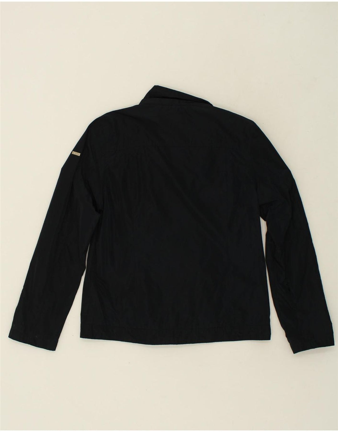 ELLESSE Womens Bomber Jacket UK 14 Large Navy Blue Polyester Vintage Ellesse and Second-Hand Ellesse from Messina Hembry 