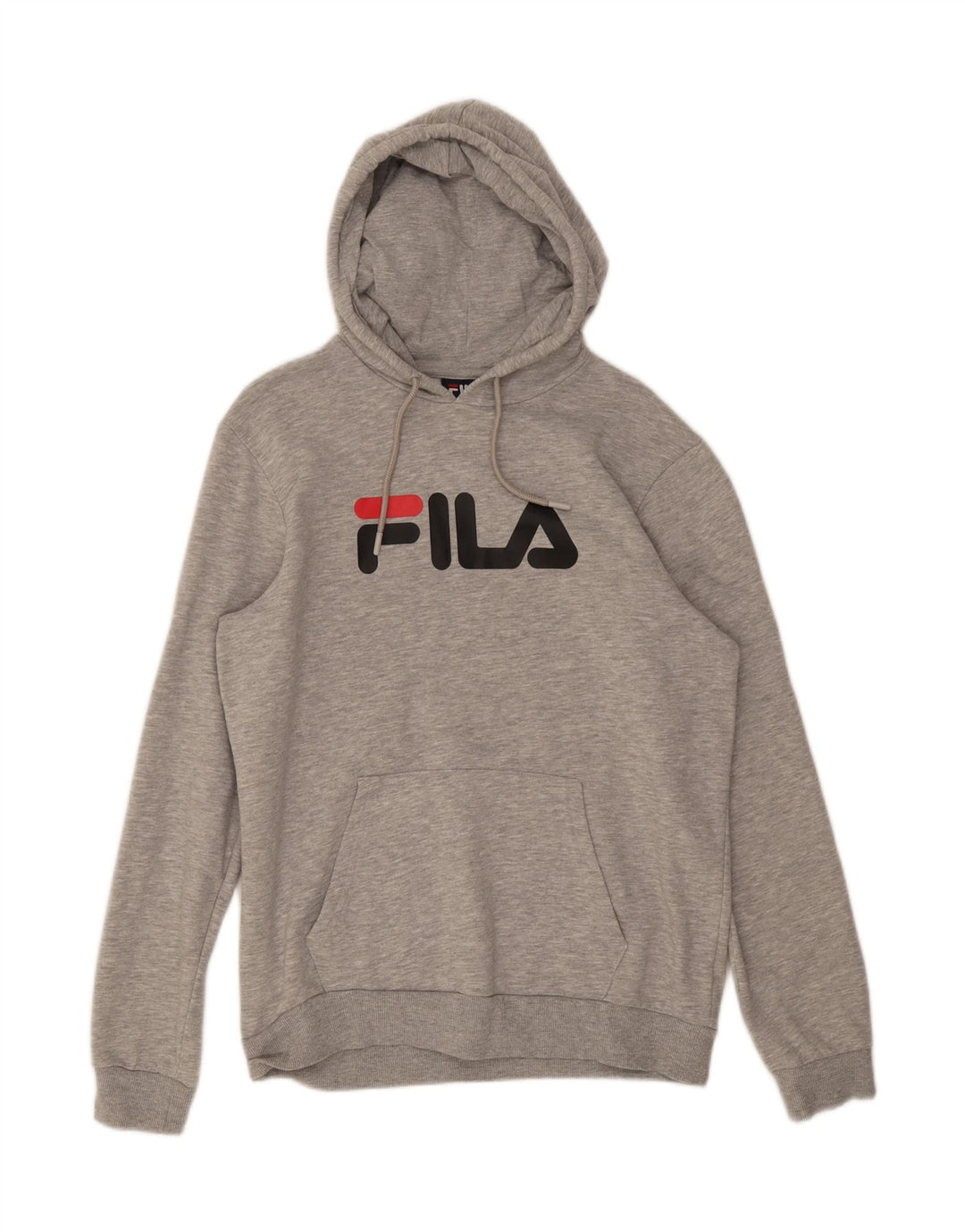 Fila muška majica s kapuljačom s kapuljačom, srednje sivi pamuk