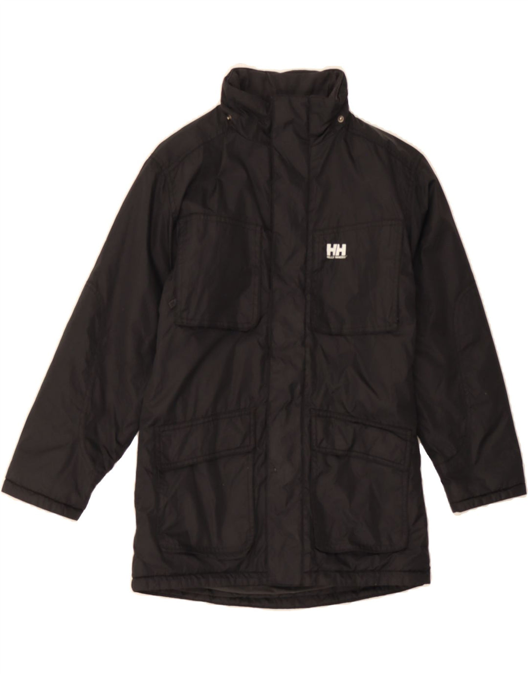 HELLY HANSEN Boys Padded Jacket 9-10 Years Black Polyamide Vintage Helly Hansen and Second-Hand Helly Hansen from Messina Hembry 