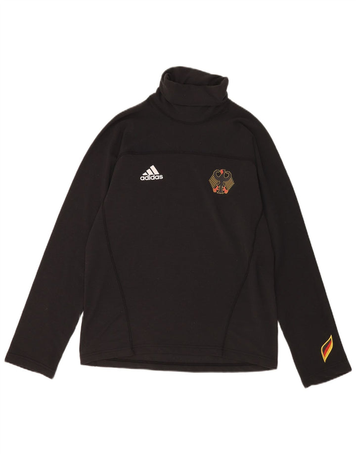 Adidas muška grafička majica dugih rukava UK 34/36 mali crni poliester