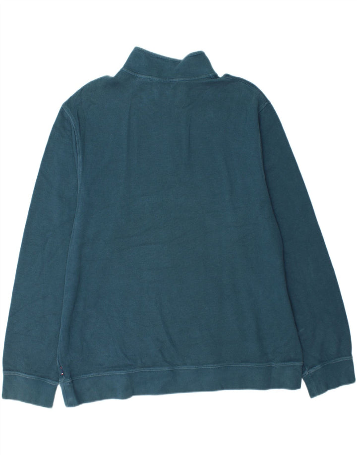 IZOD Muška majica s izrezom na patentni zatvarač 2XL plavi pamuk