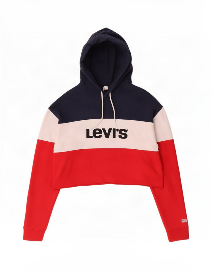 Levi's veliki kratki kratki džemperi s kapuljačom UK 14 srednje višebojni