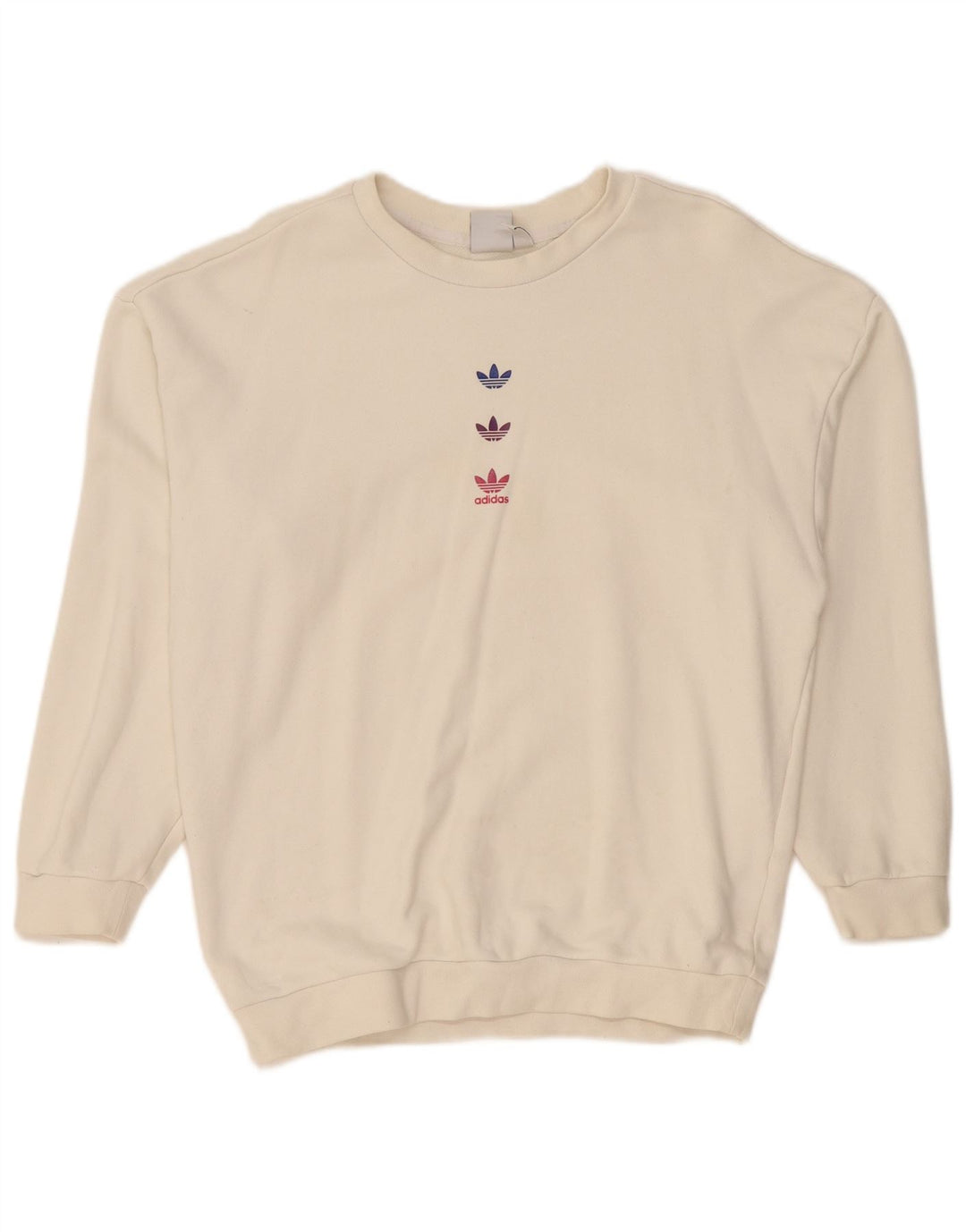 Adidasov ženski džemper s velikim grafičkim motivom UK 10 Small Off White