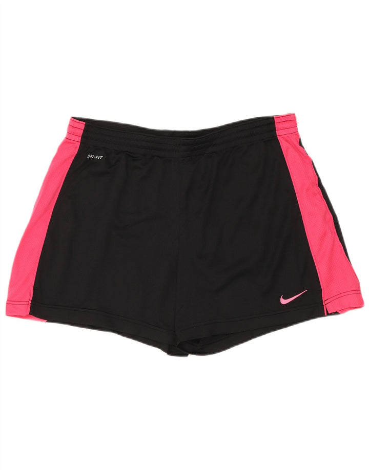 Nike muške Dri Fit sportske kratke hlače velike crne boje od poliestera