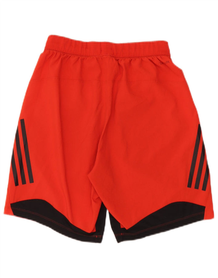 Adidas muške sportske kratke hlače Climalite male crvene boje od poliestera