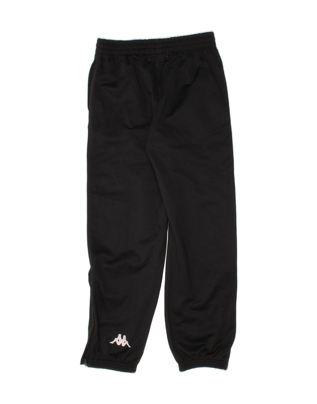 KAPPA Boys Graphic Tracksuit Trousers Joggers 9-10 Years  Black Polyester Vintage Kappa and Second-Hand Kappa from Messina Hembry 