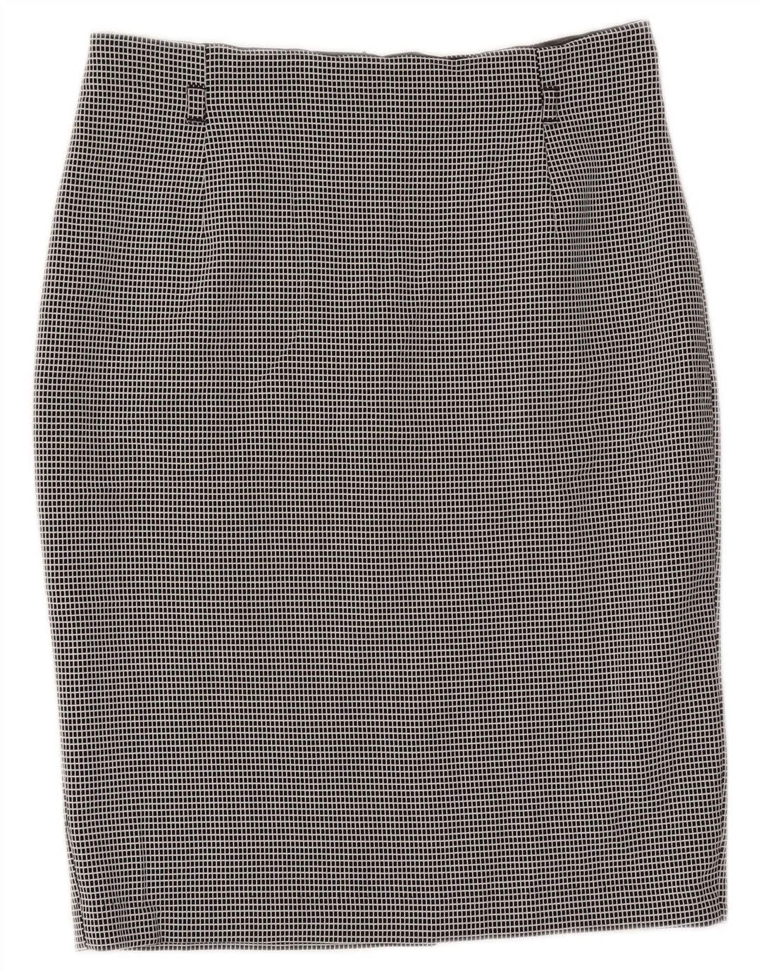 Marks & Spencer ženska pencil suknja UK 12 Medium W30 crni karirani poliester