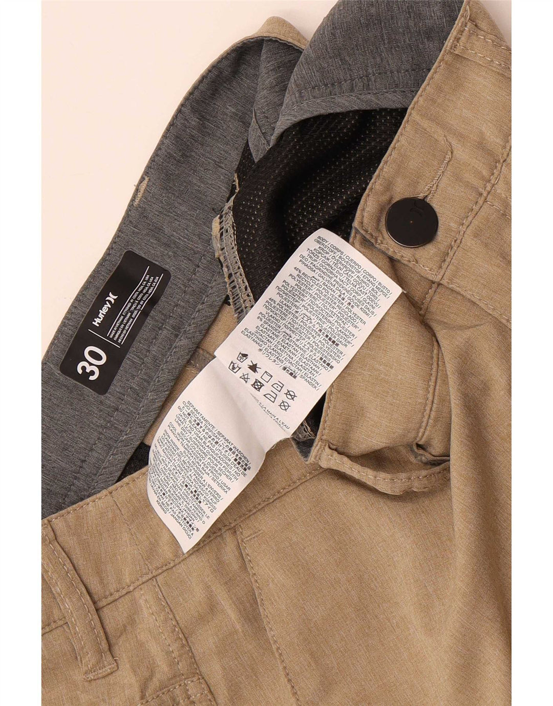 Muške hlače Hurley Chino W30 srednje bež poliester