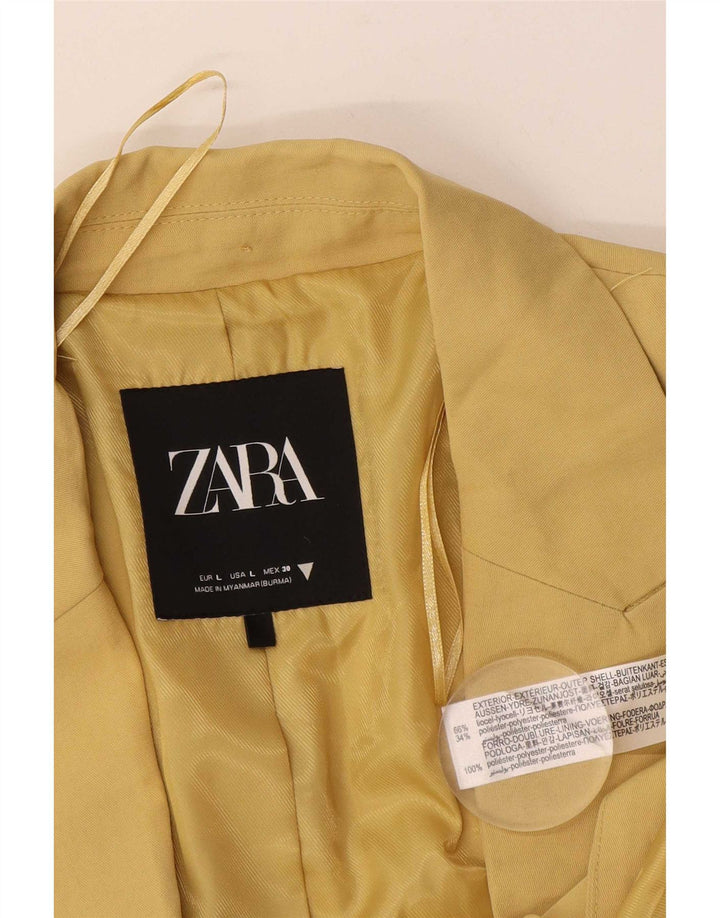 Zara ženski sako sa 2 gumba UK 16 Veliki crni liocel