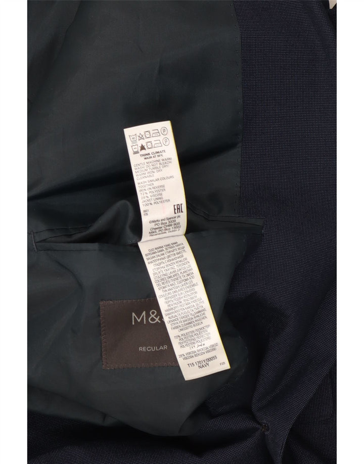 Marks & Spencer muška jakna sa 2 gumba UK 46 XL tamnoplavi poliester