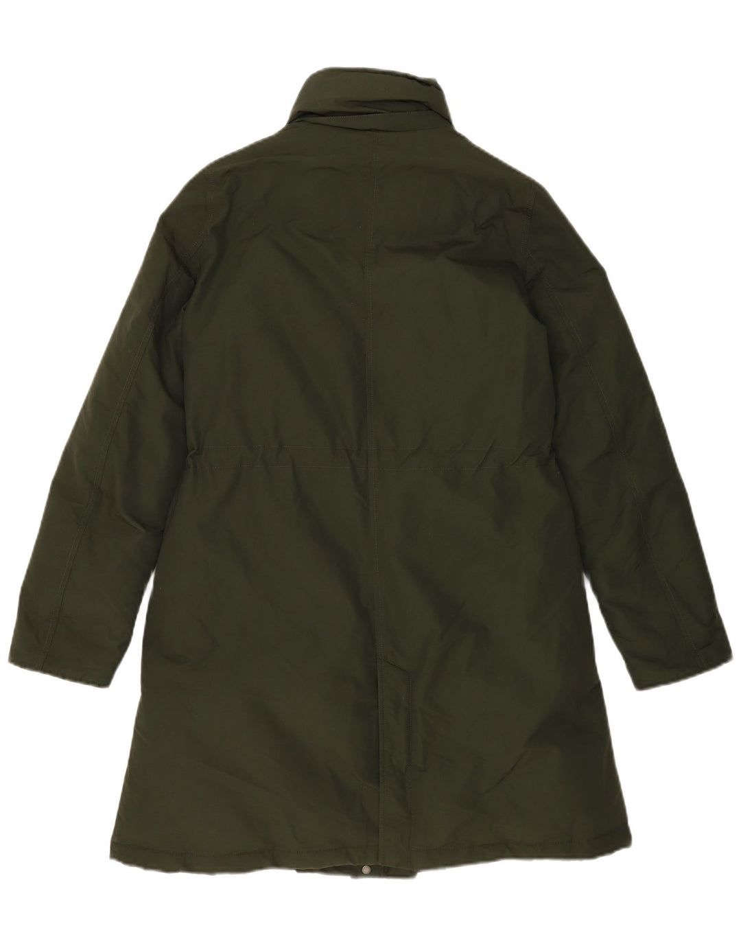 Woolrich ženska prevelika podstavljena jakna UK 10 Mala kaki pamuk