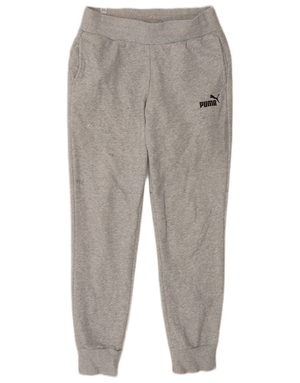 Puma Ženska trenirka Hlače Joggers UK 10 Small Grey Cotton