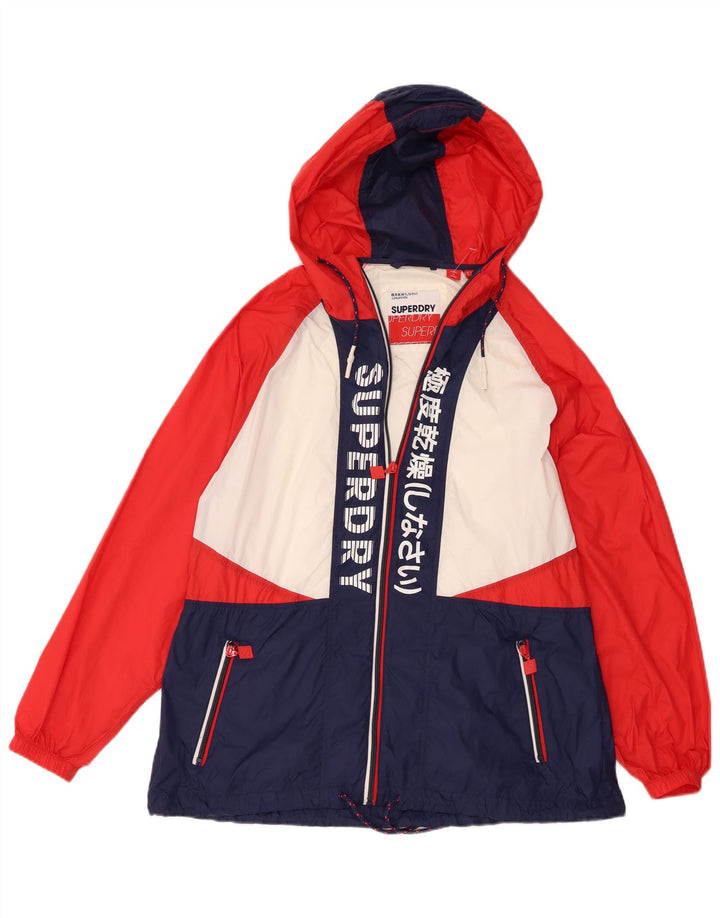 Superdry ženska velika kišna jakna s grafičkim motivima UK 10 malih raznobojnih
