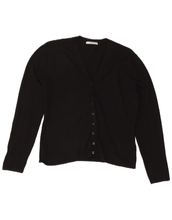 Marks & Spencer Womens Cardigan Sweater UK 16 Large Black Viscose