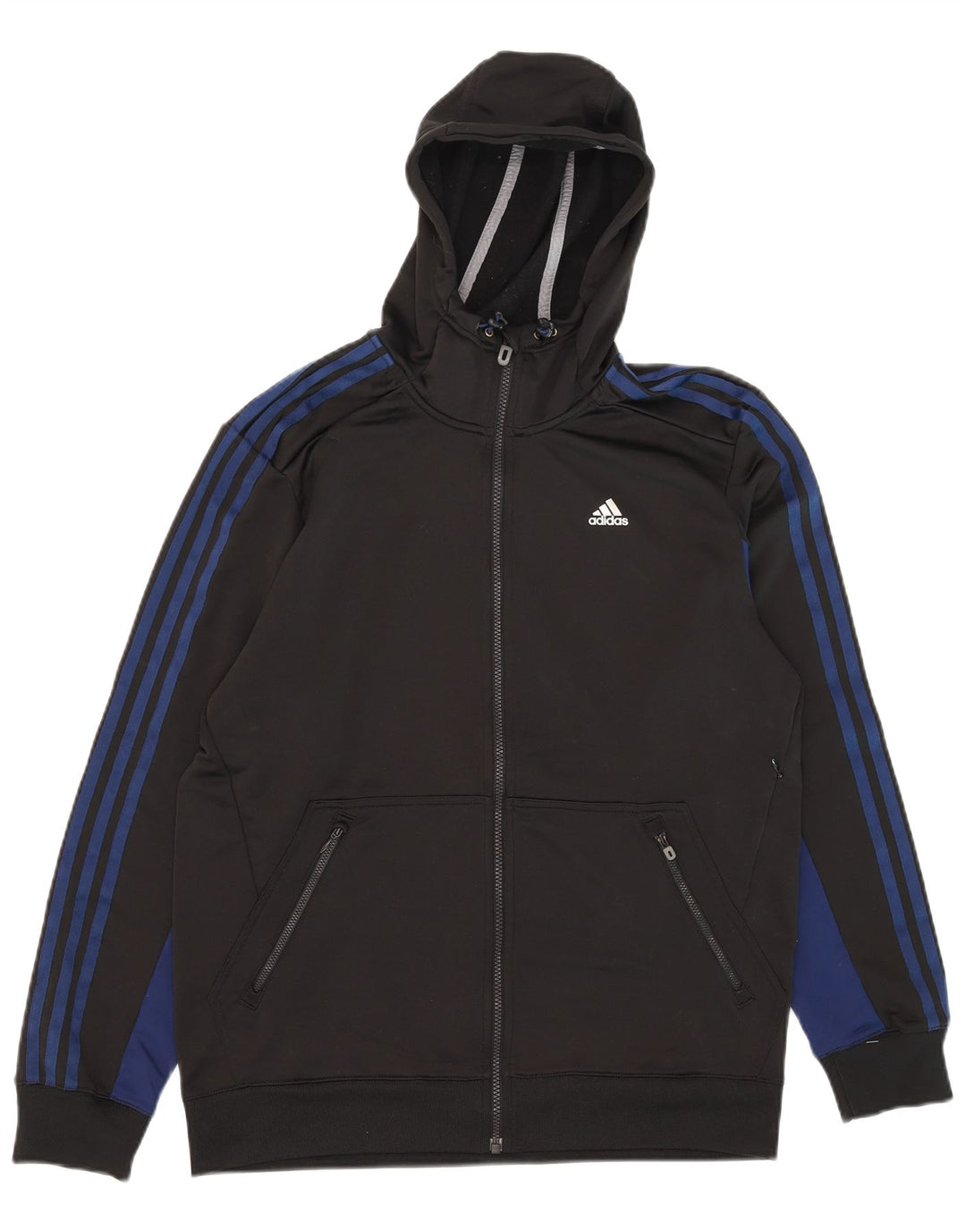 Adidas muška pulover s kapuljačom Climalite, srednje crna, poliester