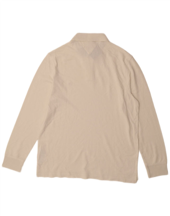TOMMY HILFIGER Muška polo majica dugih rukava Regular kroja Large Off White