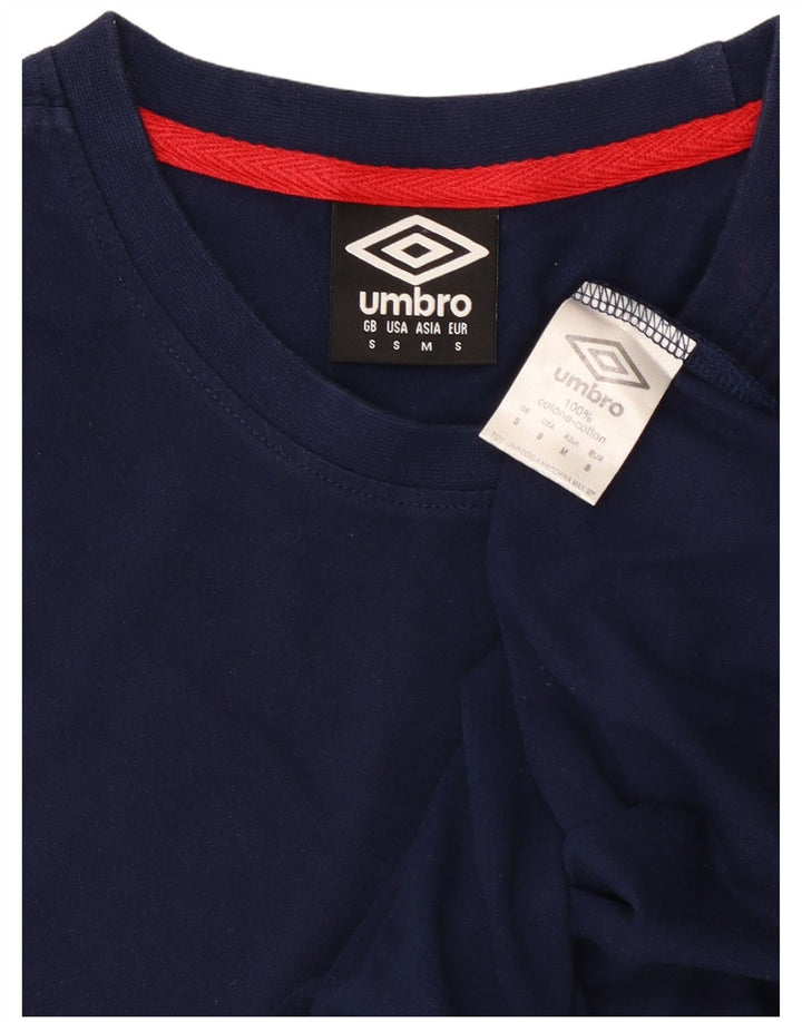 Umbro muška majica kratkih rukava Mala tamnoplava pamuk