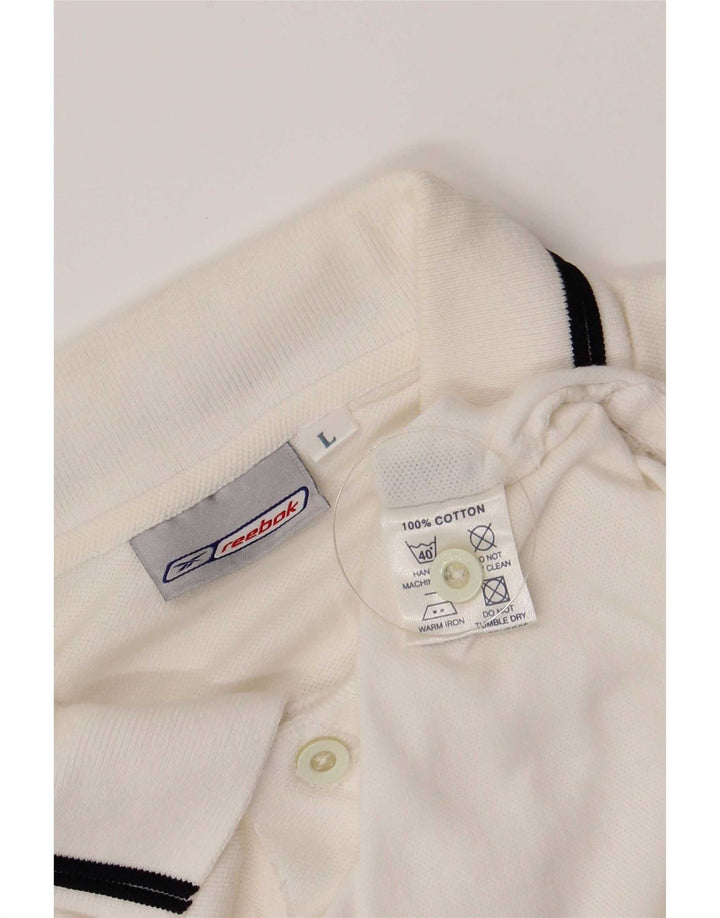 Reebok muška polo majica Large White Cotton