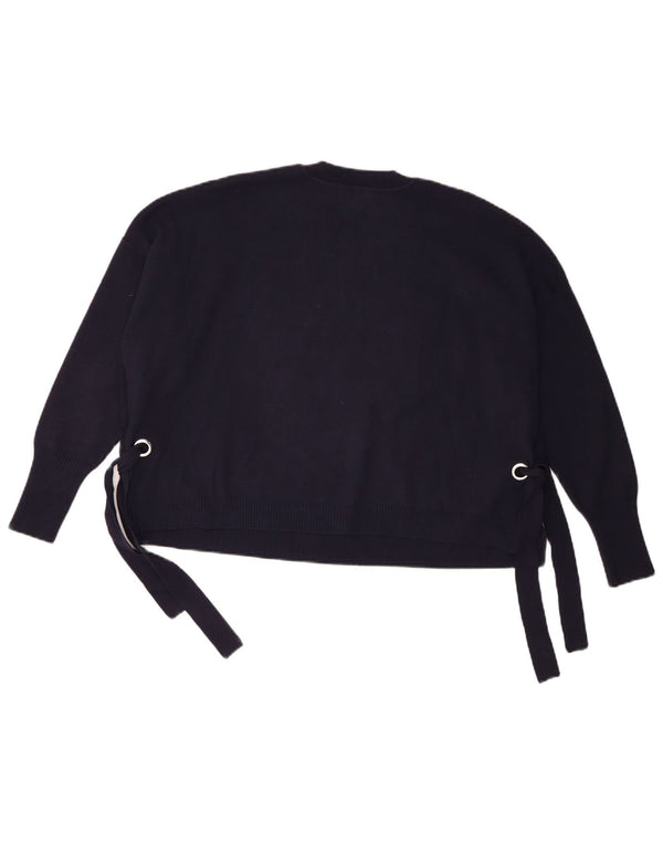 Whistles ženski kratki džemper s okruglim izrezom UK 10 Mali tamnoplavi