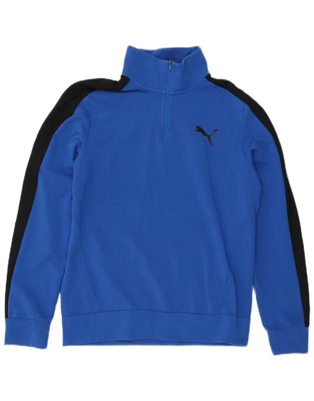 PUMA muška majica s izrezom s patentnim zatvaračem srednje plave boje