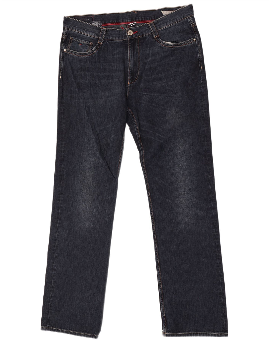 Tommy Hilfiger muške ravne traperice W38 L36 tamnoplavi pamuk