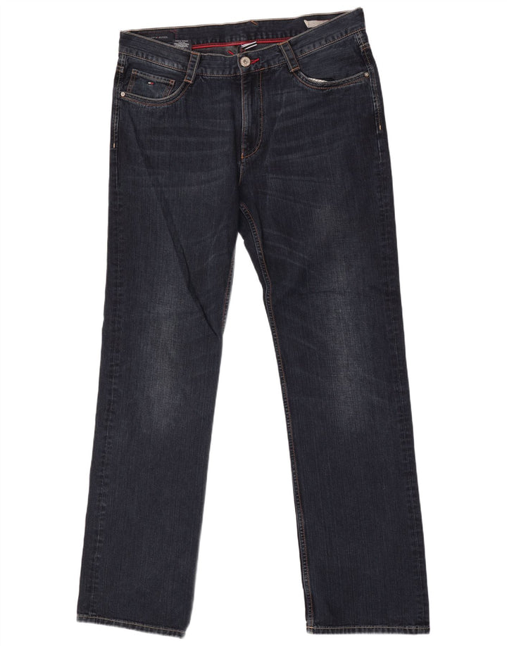 Tommy Hilfiger muške ravne traperice W38 L36 tamnoplavi pamuk