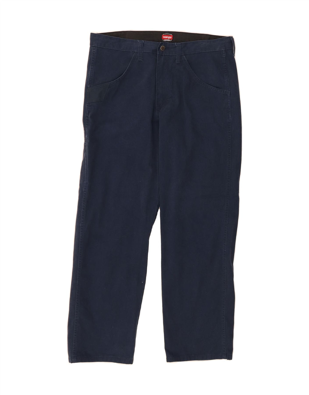 WRANGLER Mens Straight Cargo Trousers W34 L29 Navy Blue Vintage Wrangler and Second-Hand Wrangler from Messina Hembry 