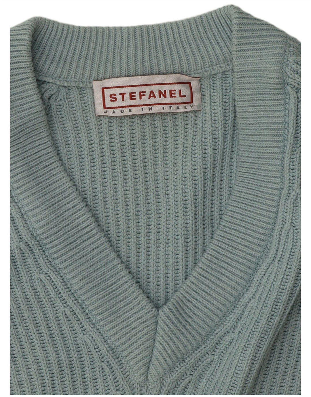 Stefanel Ženski džemper s V-izrezom UK 16 Large Blue