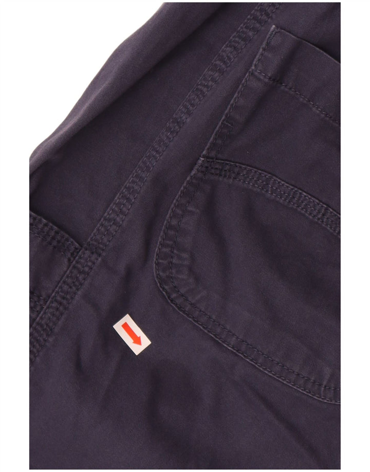 WEIRD FISH Ženske kapri hlače UK 14 Large W34 tamnoplavi pamuk