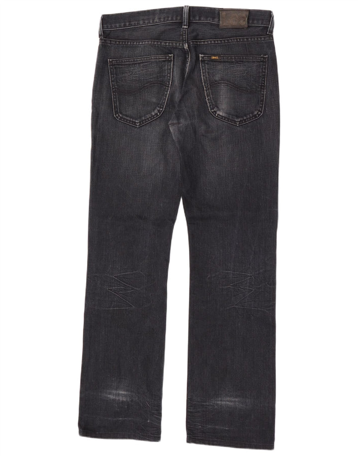 Lee Mens Freeburn Straight Jeans W33 L34 Crni pamuk