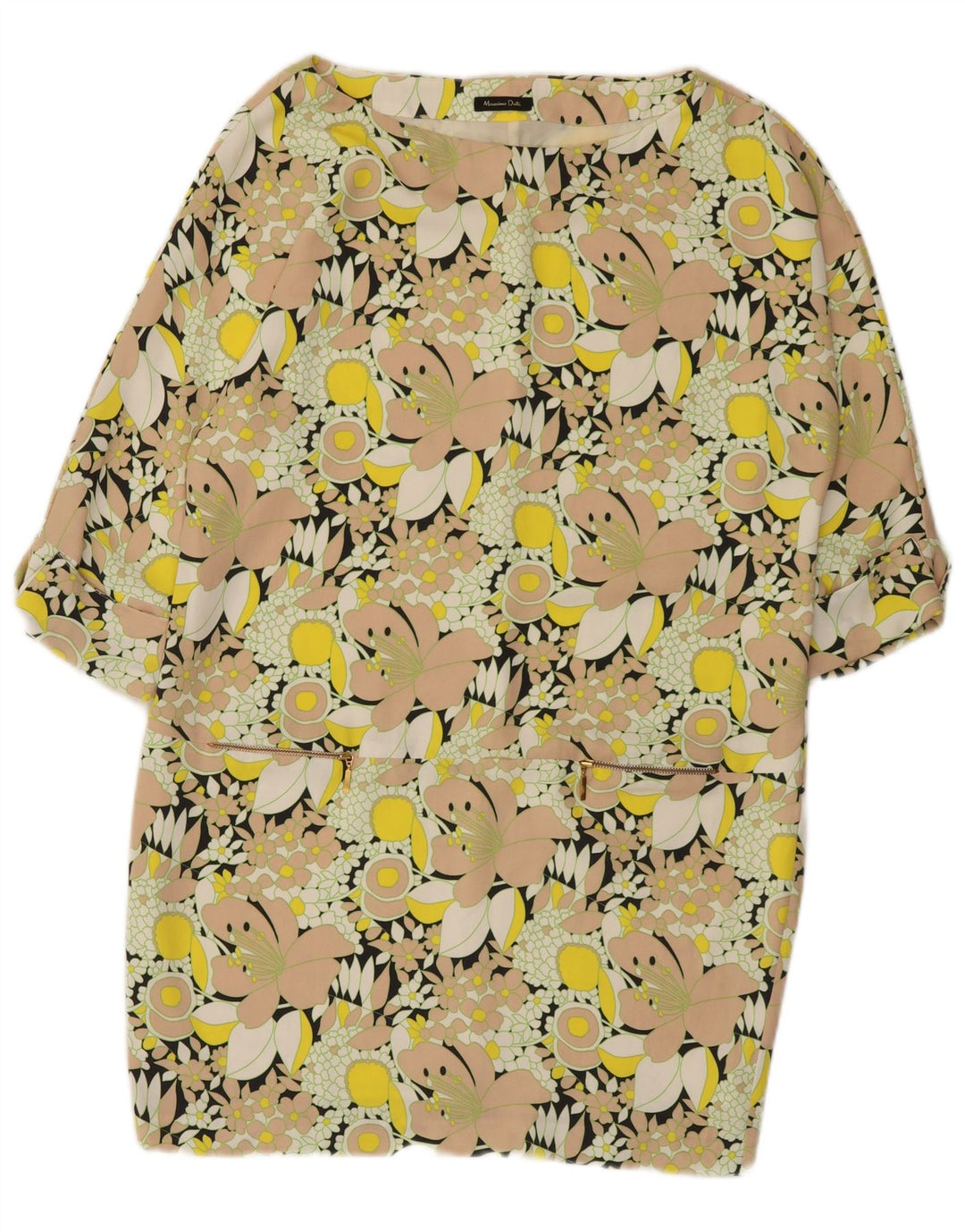 Massimo Dutti Ženska haljina EU 44 XL Višebojna cvjetna haljina