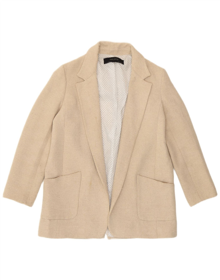 Ženska otvorena jakna Zara UK 16 Large Off White
