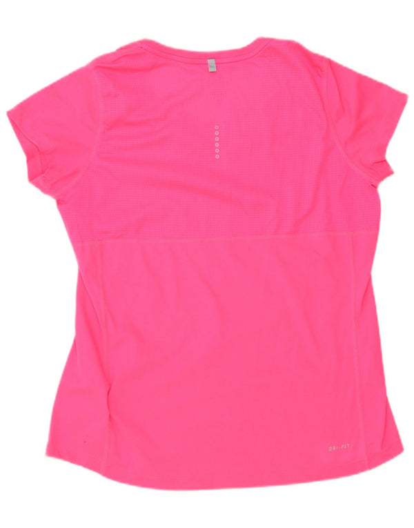 Nike Ženska Dri Fit majica kratkih rukava UK 14 Large Pink Poliester